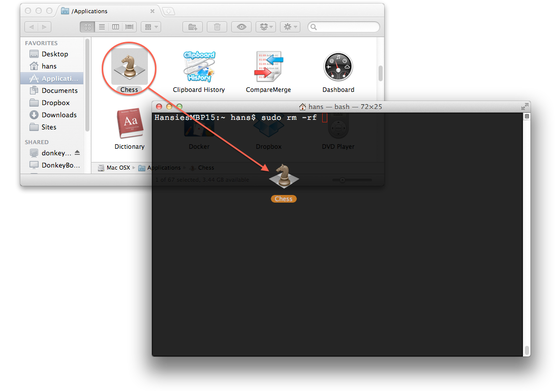 how to delete programs on mac el capitan