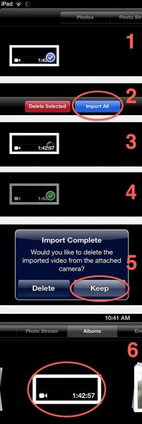iPad importing video