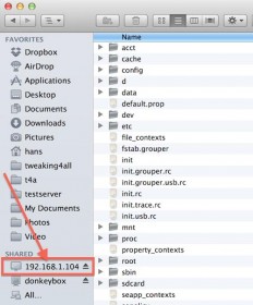 MacOS X Finder as FTP Client