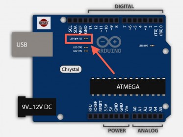 Arduino Uno: LED on pin 13