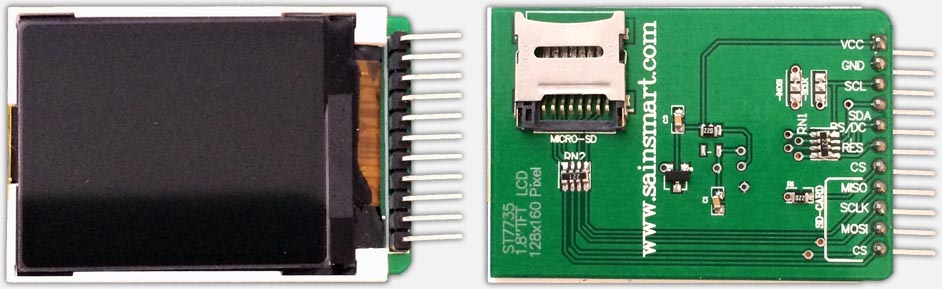 1.8 Color TFT LCD display with MicroSD Card Breakout