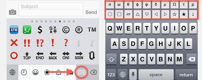 iPad/iPhone - Enter Copyright with Emoji, or Fast Keyboard
