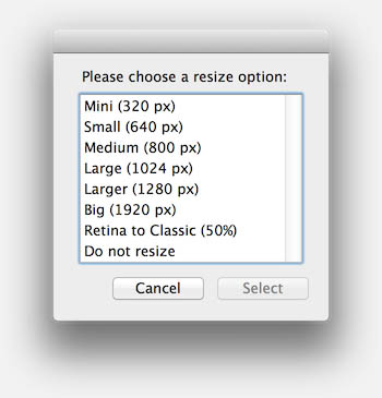 Resize Image - Select maximum width/height