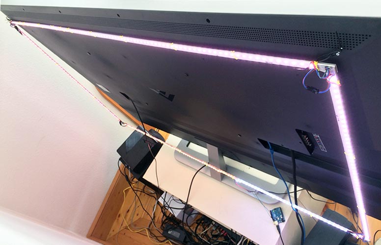 WS2801 RGB  LED Strip Adalight Boblight Ambi Ambient TV Raspberry Pi 5050 NEU 