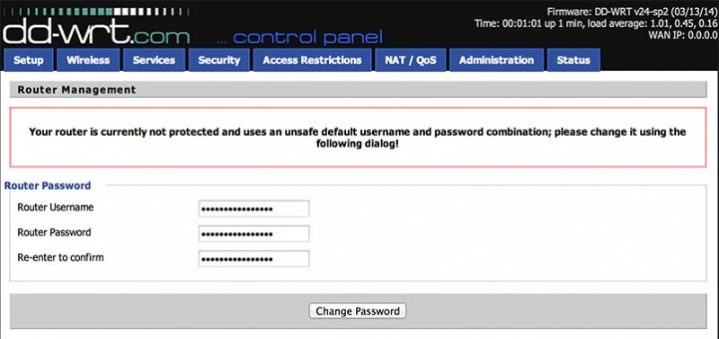 NetGear R7000 - First login for DD-WRT