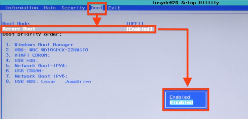 acer s7 boot into bios