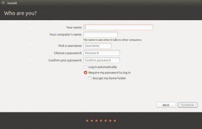 Ubuntu Setup - Create User Account