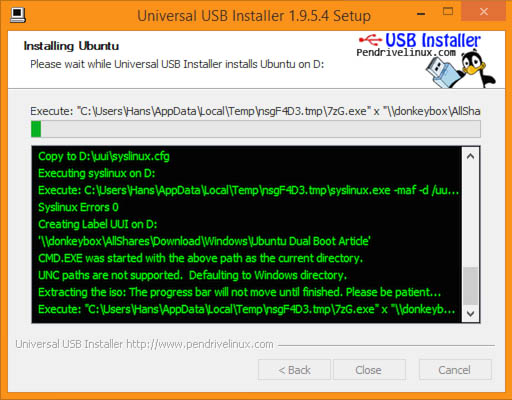 universal usb installer windows 10