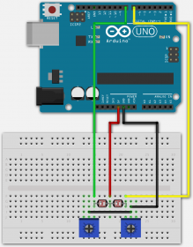 Arduino - Double LDR connected to an Digital Pin