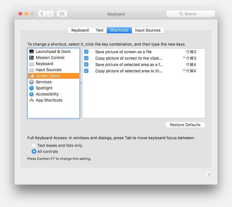 how to take a screenshot in mac os x