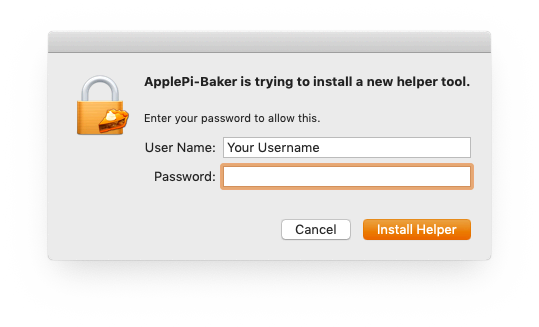 ApplePi-Baker - Install Helper Tool