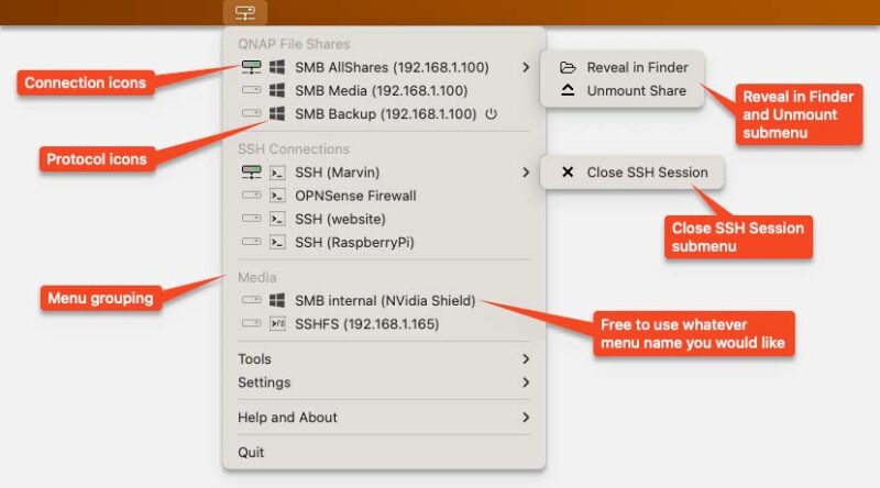 Connect Menu Tweaking4All.com - ConnectMeNow v4 - Mounting Network Shares Quick and ...